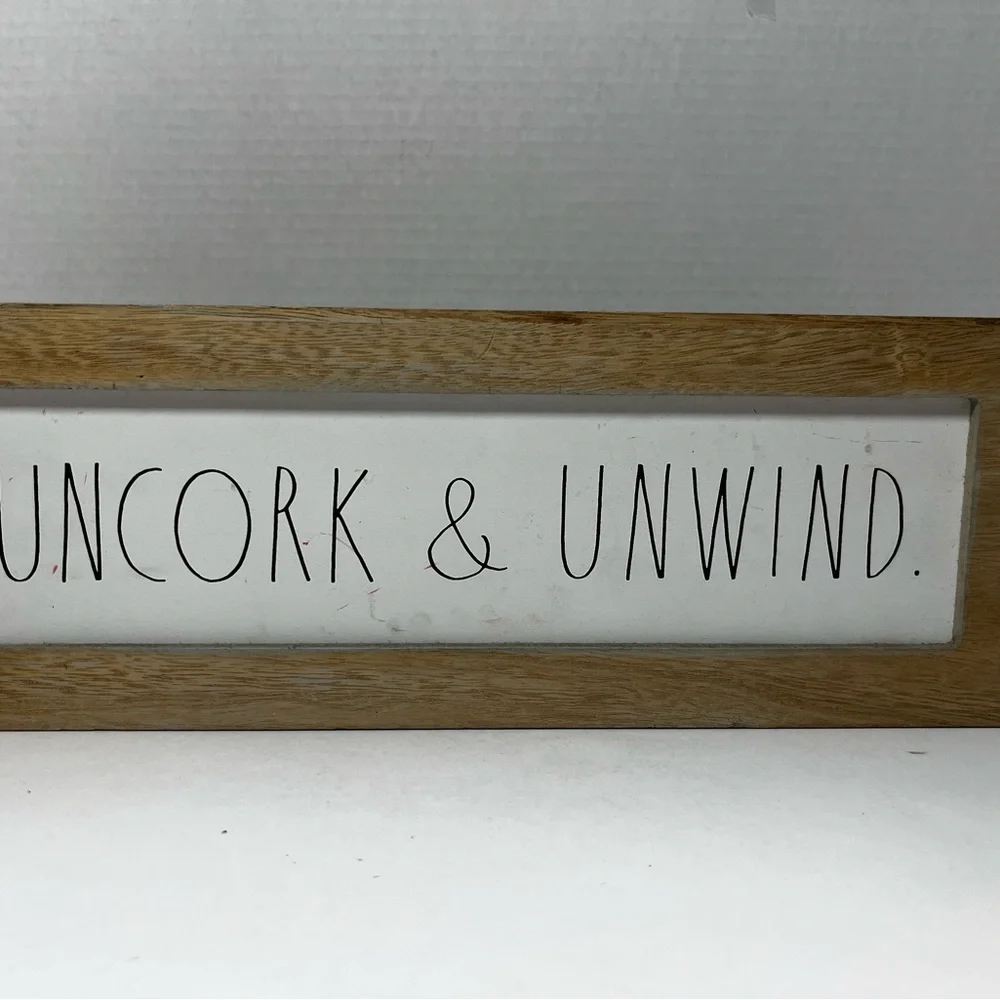 Rae Dunn - UNCORK & UNWIND - Wood